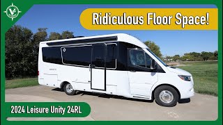 No SlideOuts No Problem  Leisure Travel Vans Unity Rear Lounge [upl. by Halas]