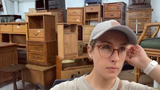 Thrifting as Many Nightstands as I Can to Flip in an Assembly Line  Part 1 [upl. by Eillek]