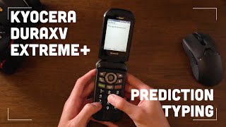 Kyocera DuraXV Extreme quotPredictionquot Typing Demo [upl. by Tamer223]