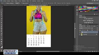 Faire un Calendrier simple avec Photoshop [upl. by Onida]