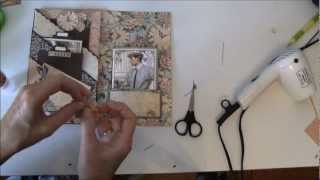 How to make a journal year book tutorial with A Ladies Diary part 9 [upl. by Hanah]