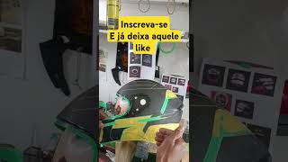 Como empapelar para proteger sua pintura customizar helmet customizado customizando [upl. by Atiuqahs610]