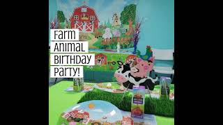 Farm Animal Birthday Party [upl. by Coshow]