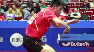 Zhang Jike backhand over the table [upl. by Lach45]