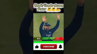 Rassie vander dussen batting  great shots  cricket craft cute [upl. by Alekat910]