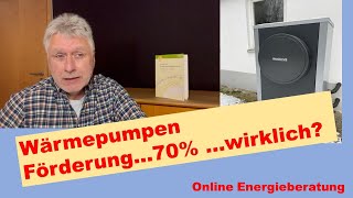 Förderung Wärmepumpe 70 nur für wen  Energieberatung Hinderhofer [upl. by Aniteb]