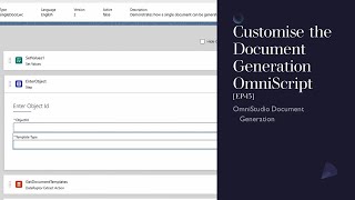 Customise the Document Generation OmniScript EP13 [upl. by Aseeram577]