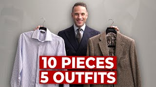 quotThe Professionalquot Winter Capsule Wardrobe  5 STYLISH Winter Outfit Ideas for Men [upl. by Hillyer]