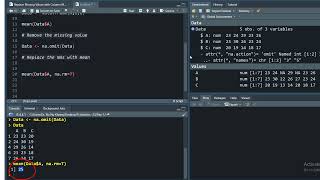 Replace missing values with mean  using R [upl. by Nnyluqcaj]