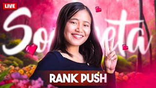 NEW CS SEASON  Rank Push💕 Free Fire Live with Sooneeta💖Mobile FF Queen is HERE🔥Free Fire Live ff [upl. by Akinar286]