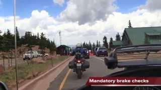 Fun Ride on Gold Wing up Pikes Peak to Summit [upl. by Anihcak]