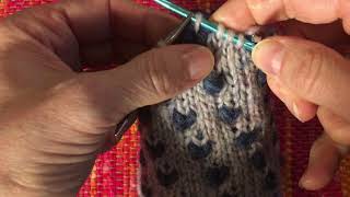 SailorChiqns Nova Scotia Thrummed Mittens  How To Thrum Butterfly Thrum Version [upl. by Nolly]