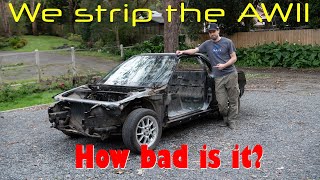 We strip the AW11 MR2 how bad is the rust really [upl. by Noraed]