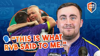 Luke Littler reacts to ROUT of his idol Raymond van Barneveld quotHe said you can go all the wayquot [upl. by Tedmann]