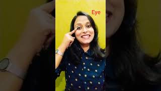 Parts of face pronunciation learnenglish gyaanjyoti24 shorts yt viral easyenglish [upl. by Odysseus]