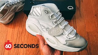 Reebok Question quot25th Anniversaryquot Quick Sneaker Review  60 Seconds [upl. by Phyllys]