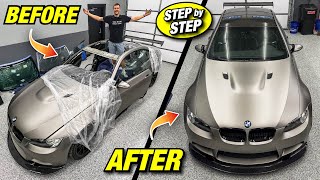 Installing A Carbon Roof Onto My Sunroof Model E92 M3 [upl. by Hgielrac]