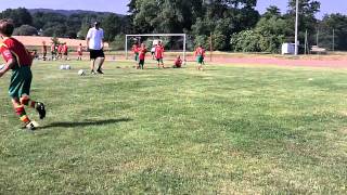 Zweikampftraining 1 gegen 1 Teil 2 INTERSPORT kicker Fußballcamp Heideck [upl. by Llewon]