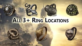 All Plus 3 Ring Locations Ringed City DLC  Dark Souls 3 [upl. by Leod]