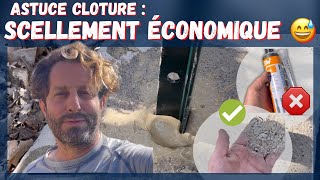 Astuce Clôture  Scellement FACILE et Économique 🤩 [upl. by Natalie]