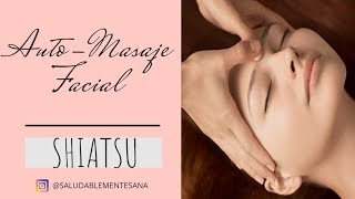 Auto Masaje FACIAL  Shiatsu [upl. by Nerin568]