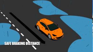 Tyre Safety Month 2014 Aquaplaning animation  TyreSafe [upl. by Aleacim270]