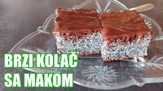 Kolac sa makomMak kockeJednostavan kolac sa makom [upl. by Ydieh]