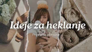 Šta sam sve heklala za bazar Novi bookmarkeri Cena igracaka za bazar Video podcast Ep 6 [upl. by Ynamrej]