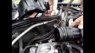 Mercedes w203 throttle body remove снятие дросселя დროსელის მოხსნაmercedes w203 throttlebody [upl. by Kalfas]