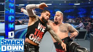 Solo Sikoa Attacks Jey Uso For Roman Reigns WWE Smackdown 2023 Highlights [upl. by Shulamith]