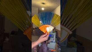 Easy to Plastic wire brush making process shorts viralvideo making [upl. by Silvie]