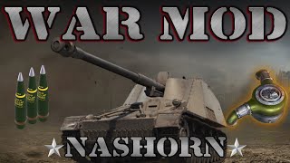 World of Tanks War Mod Nashorn Gun and Engine Sounds [upl. by Lladnik]