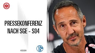 Pressekonferenz nach SGE  Schalke 04 [upl. by Tenaej]