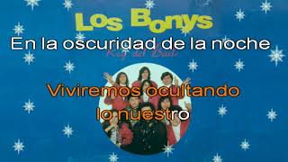 Los Bonys  Amor Prohibido  Karaoke [upl. by Nepil]