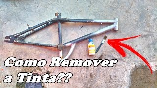 Como Remover a Tinta da Bicicleta  Equipe Catraca Leve [upl. by Baerl299]