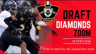 Tyrek Funderburk DB Appalachian State  2024 NFL Draft Prospect Zoom Interview [upl. by Alhsa]