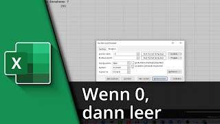 Excel Wenn 0 dann leer  Excel Nullwerte ausblenden ✅ Tutorial [upl. by Airitak854]