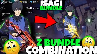 FF New Bundle Combination ❣️Isagi Team Z Bundle Combination New Isagi Ring Bundle Combination [upl. by Aleetha]