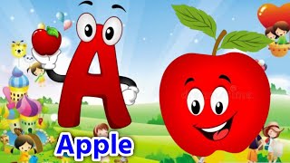 A for apple b for ball  अ से अनार  Abcd  A for apple b for ball  Nursery rhymes  Phonics [upl. by Iblok]