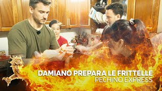 Damiano prepara le frittelle  Pechino Express [upl. by Einaffit912]