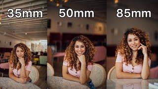 35mm vs 50mm vs 85mm Lens Comparison for Portrait Photography [upl. by Wemolohtrab]