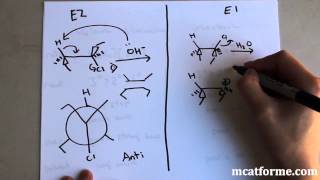 MCAT Ochem Lecture E1 vs E2 [upl. by Aihseyn]