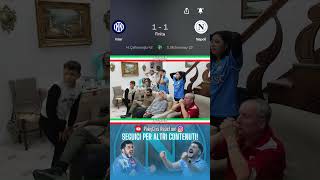 REACTION tiro Simeone  Inter  Napoli 11 inter napoli internapoli simeone seriea [upl. by Silvester]