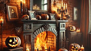 quotPon esta Chimenea Vintage de Halloween como Fondo y Siente la Magia del Otoño 🎃🔥 [upl. by Sakul]