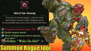 Greenskins NEW Unique OP Item Summons the Rogue Idol in Battle But has a HUGE Penalty in Campaign [upl. by Robina]