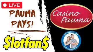 🔴LIVE From Casino Pauma With LOTFAN Can We Get a Jackpot Handpay slots casino sandiego shorts [upl. by Kev217]