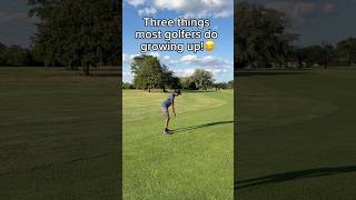 Three things most golfers do growing up😂golf golfswing golftips golfer playgolf golffails [upl. by Gnok]