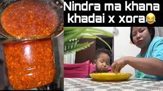 Dalle Khursani Ko Achar Banaudai 😋🔥Anuma rai [upl. by Kimball605]