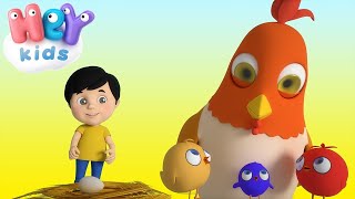 Three Baby Chicks  Song For Kids 🐤 HeyKids  Nursery Rhymes [upl. by Golanka]