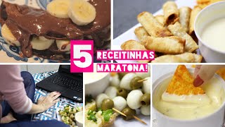 5 RECEITINHAS PRA ASSISTIR SÉRIES FT GABI MORETTI [upl. by Reginnej]